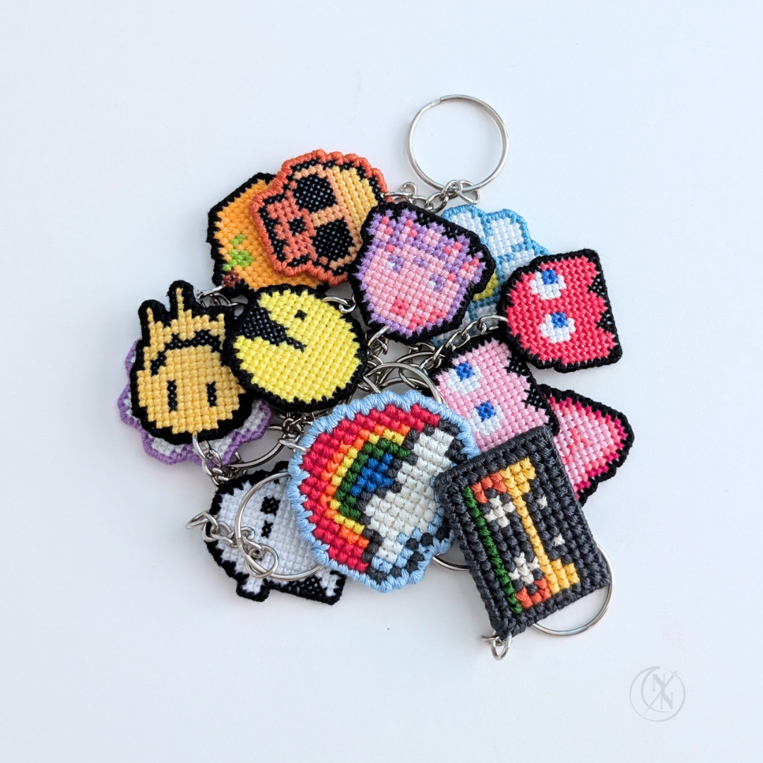 Mystery Cross-Stitch Key Chain
